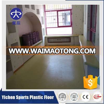 Good sale uv and transparent layer pvc flooring used kindergarten/vinyl flooring plastic floor used indoor