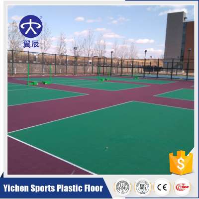 Convenience outdoor sports tile production Tennis Court Flooring PP Interlocking