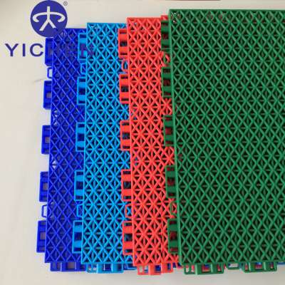 Waterproof PP material synthetic badminton court flooring tile india