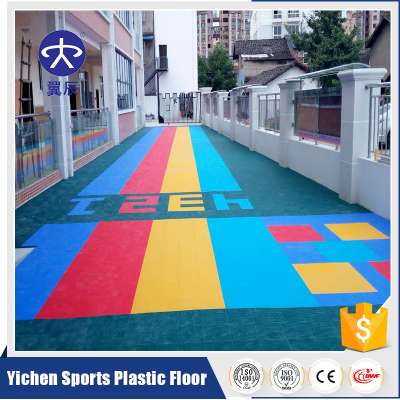 Environmental protection outdoor sports tile Kindergarten Court floor manufacturer