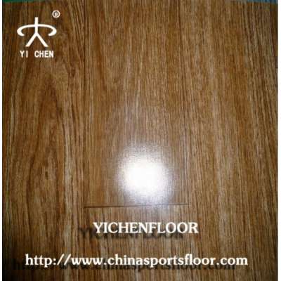 Wood pattern pvc plastic floor for sports court