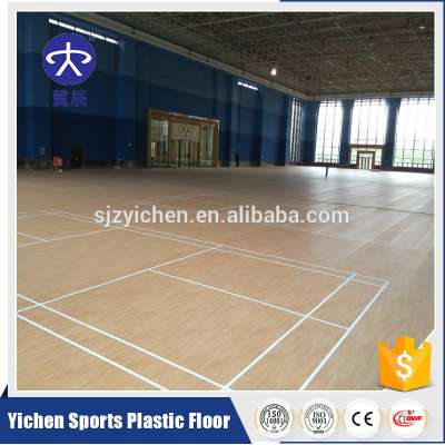 Yichen  Maple Wood PVC Flooring for indoor Basketball Court