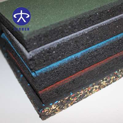 Good elasticity and shockproof rubber carpet safety flooring tiles for outdoor playground