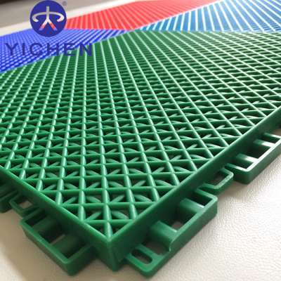 outdoor playground plastic interlocking tiles flooring